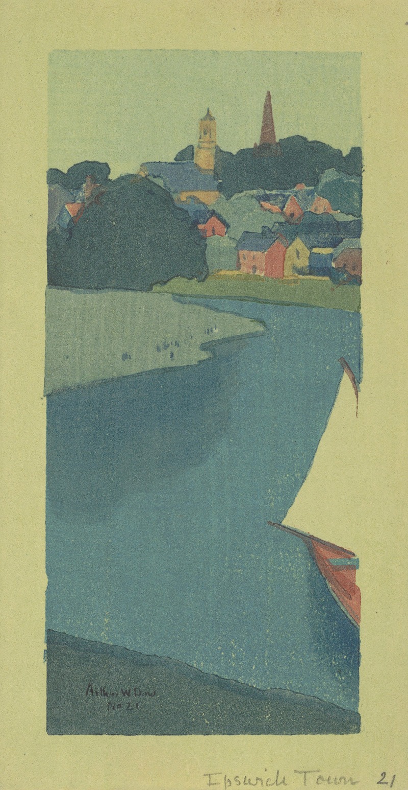 Ipswich Town, or Harbor Scene by Arthur Wesley Dow