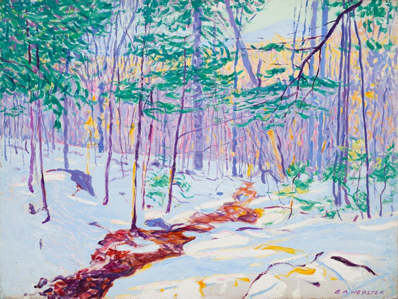 Brook in Winter by E. Ambrose Webster